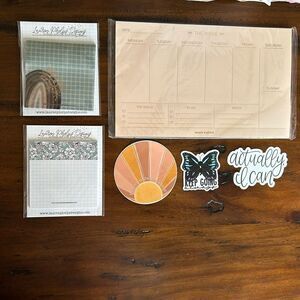 Sticky note bundle plus stickers